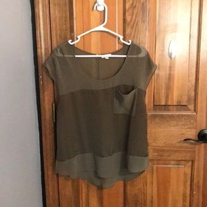 Olive Green Blouse